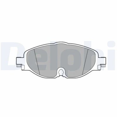 Bilde av DELPHI LP3584 Bremseklosser klargjort for slitasjeindikator med antihyle blikk tilbehør VOLKSWAGEN: Golf 7, Passat B8 Variant, 7 Variant
