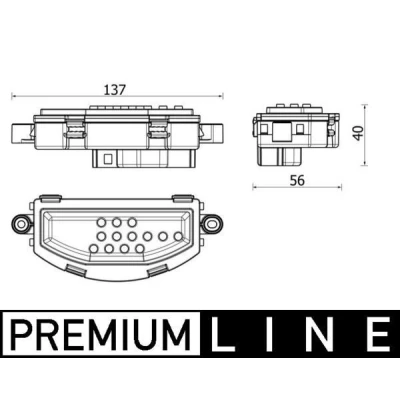Bilde av Regulator, kupévifte MAHLE ORIGINAL ABR 158 000P