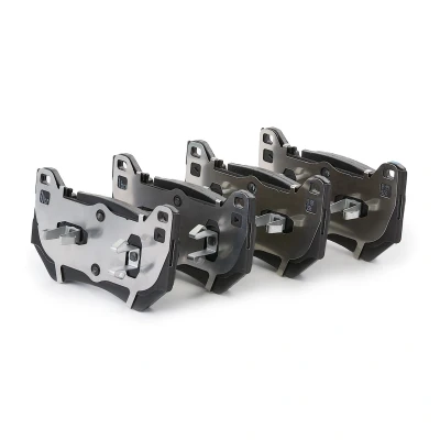 Bilde av BREMBO P 85 181 Bremseklosser klargjort for slitasjeindikator med kolbleklips, antihyle blikk uten tilbehør AUDI: Q5