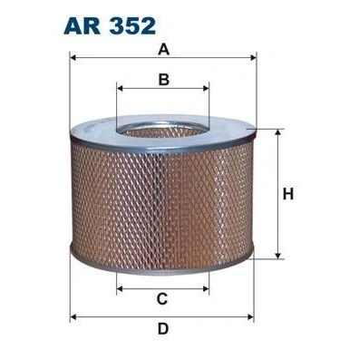 Bilde av FILTRON AR 352 Luftfilter 144 220 Filterinnsats TOYOTA: Land Cruiser 100, 80, 4Runner
