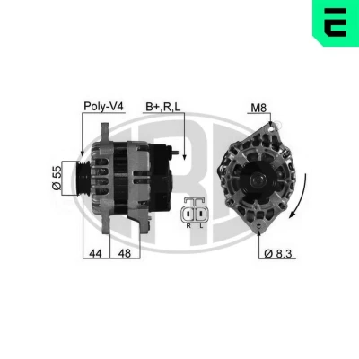 Bilde av ERA 210374A Dynamo 14V 70A KIA: Picanto I, HYUNDAI: Getz