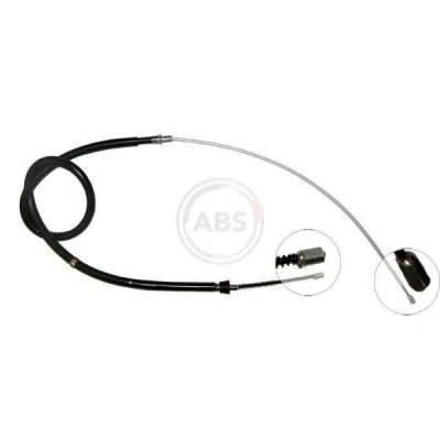 Bilde av A.B.S. K18286 Bremsekabel 1620 Trommelbrems for høyre/venstre ratt SKODA: Octavia 1 Combi