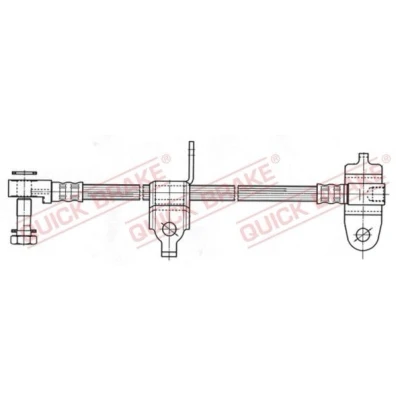 Bilde av Bremseslange, Framaksel venstre, ford transit buss, flak/chassi, skåp, 4060853, 4419596, 4447739, YC152078BD, YC152078FA