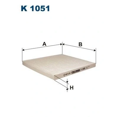 Bilde av FILTRON K 1051 Kupéfilter Partikkelfilter 235 223 18