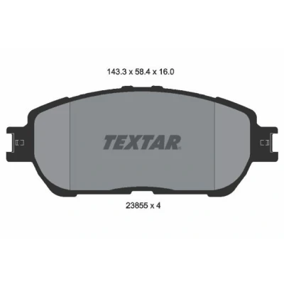 Bilde av TEXTAR 2385501 Bremseklosser klargjort for slitasjeindikator TOYOTA: Camry V Sedan