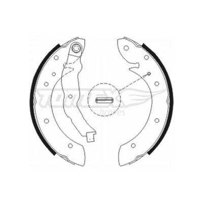 Bilde av TOMEX brakes TX 20 79 Bremsesko bakaksel 228 40