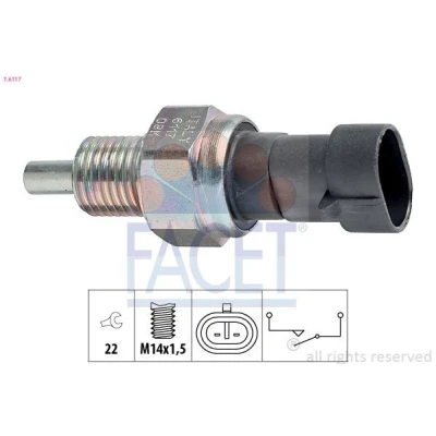 Bilde av FACET 7.6117 Bryter, ryggelys Made in Italy OE Equivalent