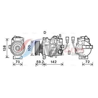Bilde av AC kompressor AVA QUALITY COOLING VNAK385