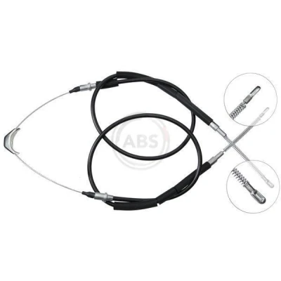Bilde av A.B.S. K11465 Bremsekabel 2975 Skivebrems for høyre/venstre ratt OPEL: Rekord E1 Sedan