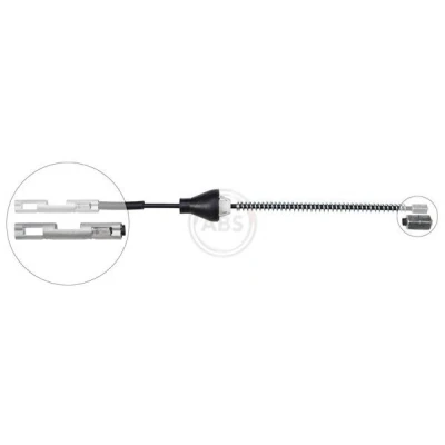 Bilde av A.B.S. K19999 Bremsekabel 225 Trommelbrems for høyre/venstre ratt FORD: Focus 2 Kombi,