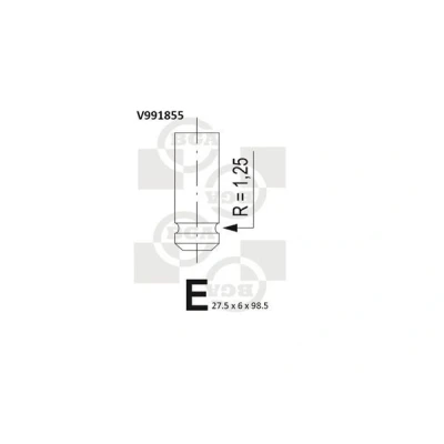 Bilde av Innløpsventil honda, opel, vauxhall OE 147111PLZ D00, 14711 PLZ 641025