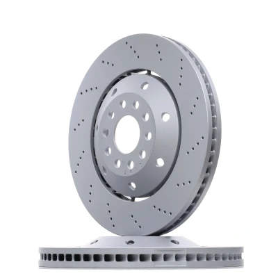 Bilde av ZIMMERMANN FORMULA Z COAT 100.3340.70 Bremseskiver 365 34 10/5 5 112 ventilert, hullet, todelt bremseskive belagt legert / høykull AUDI: A6 C5 Sedan