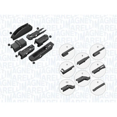 Bilde av Vindusvisker Magneti Marelli 000713617560 560mm MERCEDES BENZ: C Klasse T modell, GLK, Sedan, FIAT: Ducato III Flatvogn lastebil / Chassis