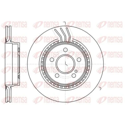 Bilde av REMSA 61071.10 Bremseskiver bakaksel 300, 300 22 5 ventilert MERCEDES BENZ: C Klasse T modell, Sedan, E Coupé