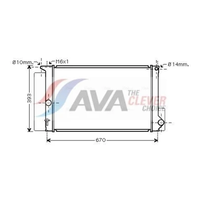 Bilde av Radiator AVA QUALITY COOLING TOA2397