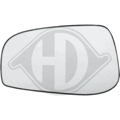 Bilde av DIEDERICHS 7660127 Speilglass venstre VOLVO: V70 2, S60 I, S80 I