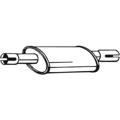 Bilde av BOSAL 228 251 Mellomlyddemper TOYOTA: Corolla VIII Liftback