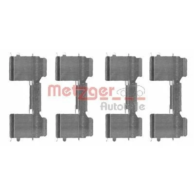 Bilde av METZGER 109 1726 Tibehørsett, skivebremse belegg FIAT: Ducato III Flatvogn lastebil / Chassis, Minibuss, Van, PEUGEOT: Boxer Van