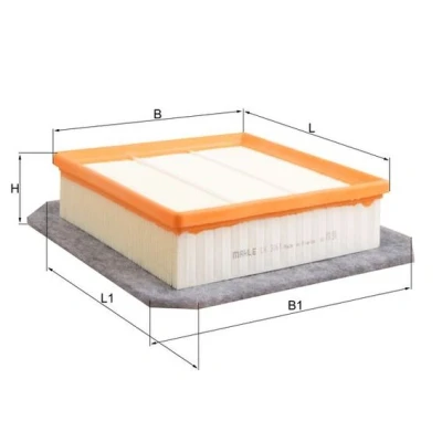 Bilde av MAHLE ORIGINAL LX 3061 Luftfilter 66,3 207 200,0, 255,4 Filterinnsats OPEL: Meriva B