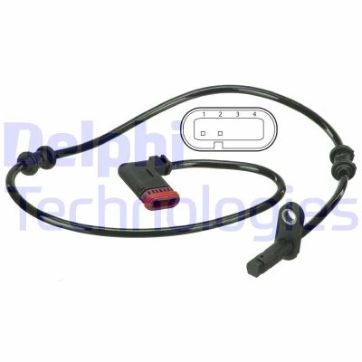 Bilde av DELPHI SS20502 ABS sensor aktiv 645 MERCEDES BENZ: E Klasse T modell, Sedan