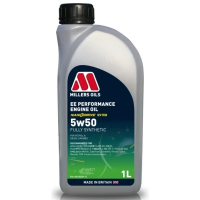 Bilde av Millers Oils Ee Performance 5W 50 1l Motorolje 8209 1 MERCEDES BENZ: E Klasse Sedan, T modell, NISSAN: Qashqai / Qashqai+2 I