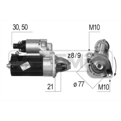 Bilde av ERA 220546A Starter 12 1,4 HYUNDAI: i30 I Stasjonsvogn, ix20, Hatchback, KIA: cee‘d Sportage III
