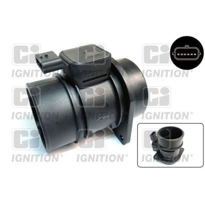 Bilde av QUINTON HAZELL QM819 Luftmengdemåler med kapsling integrert lufttemperatursensor OPEL: Vivaro A Combi, Van, RENAULT: TRAFIC 2 Bus