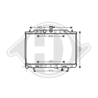 Bilde av DIEDERICHS DCM1864 Radiator 450 690 27 Climate NISSAN: X Trail