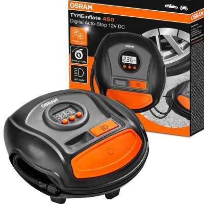 Bilde av OSRAM TYREinflate 450 OTI450 Luftkompressor 6,9 kobles til sigarettenner, bærbar, digital