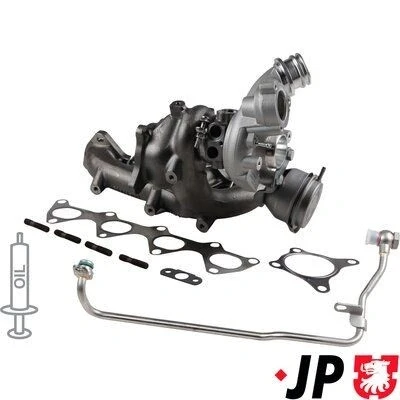 Bilde av JP GROUP 1117800110 Turbolader Eksosturbolader inkl. tetningssett, med oljetilløpsledning VOLKSWAGEN: Passat B6 Variant, Golf 5, Tiguan I