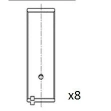 Bilde av FAI AutoParts BB2079 STD Veivaksellager OPEL: Manta B Sedan, Astra F CC, Ascona C Sedan