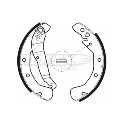 Bilde av TOMEX brakes TX 20 78 Bremsesko bakaksel 228 42 OPEL: Combo C Varebil / Stasjonsvogn, B Van, Astra G Caravan