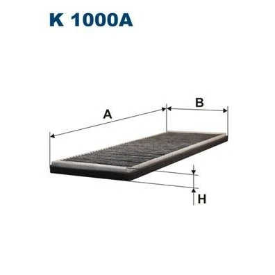 Bilde av FILTRON K 1000A Kupéfilter Karbonfilter 418 150 19 OPEL: Calibra A, Corsa B Hatchback, Astra F Caravan