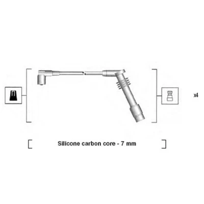 Bilde av MAGNETI MARELLI 941125360686 Pluggledninger OPEL: Vectra A CC, Sedan, Astra F Sedan