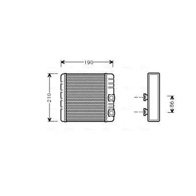 Bilde av Varmeapparat register AVA QUALITY COOLING BWA6211