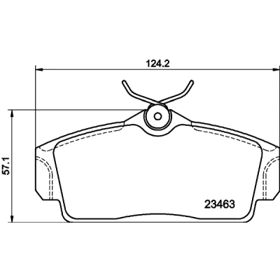 Bilde av HELLA 8DB 355 018 441 Bremseklosser ikke klargjort for slitasjeindikator NISSAN: Almera II Hatchback, Primera Hatchback