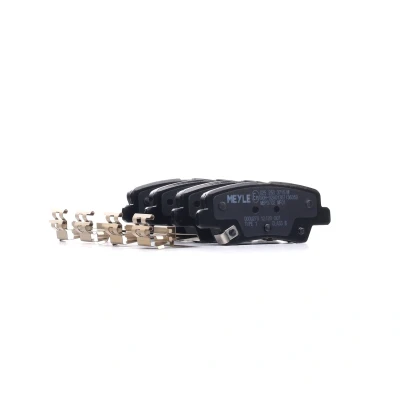 Bilde av MEYLE 025 253 3715/W Bremseklosser ORIGINAL Quality bakaksel med akustisk slitasjevarsel antihyle blikk tilbehør KIA: SOUL 2, RIO 3, Niro