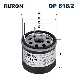 Bilde av FILTRON OP 618/2 Oljefilter 3/4 16 UNF med overtrykksventil, en retursperreventil Påskruingsfilter TOYOTA: C HR, Corolla XII Stasjonsvogn