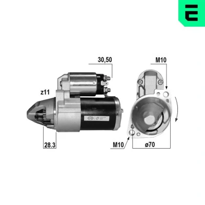 Bilde av Starter mitsubishi lancer viii, outlander iii OE 1810A204, M000T38971, M0T38971