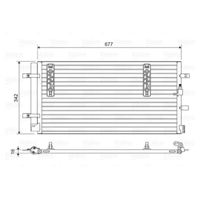 Bilde av VALEO 814419 Kondensator med tørker Aluminium 338 R 134a AUDI: A5 B8 Coupé, A4 Allroad, Avant