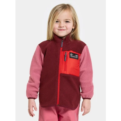 Bilde av Didriksons Anten Pilejakke, Anemon Red, 140 Fleecejakker &amp; Fleecegensere Polyester