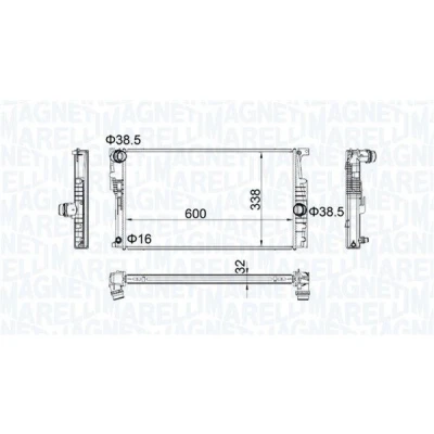 Bilde av Radiator, motorkjøling bmw OE 17117600516, 17117600523, 17118672102