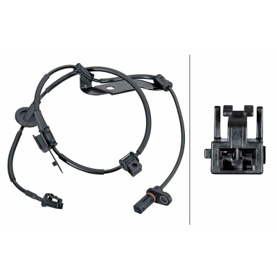 Bilde av HELLA 6PU 358 252 311 ABS Sensor med festeklips på kabelen Hall prinsipp 2 polet 1065mm KIA: cee‘d II Hatchback