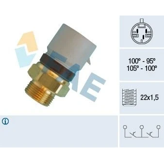 Bilde av Temperaturbryter, radiator ventilator, opel,vauxhall, 1341042, 46721108, 46721804, 46722498, 467722498, 50510134 S1, 50510134, 50521707