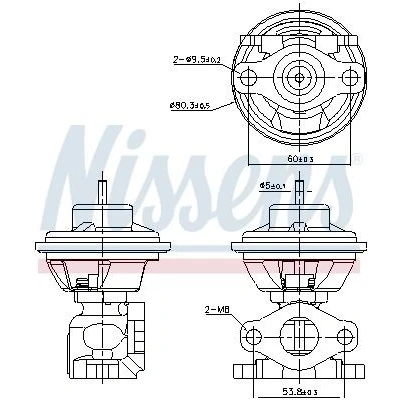 Bilde av EGR Ventil, hyundai,kia, 2841027000, 2841027001