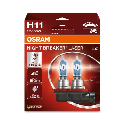Bilde av Halogenpære Osram Night Breaker Laser H11 PGJ19 2, Universal