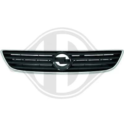 Bilde av DIEDERICHS Priority Parts 1890041 Radiatorgitter svart forkrommet kant OPEL: Zafira A