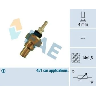 Bilde av EPS 1.830.088 Kjølevæsketemperatursensor Made in Italy OE Equivalent MERCEDES BENZ: SL Cabrio, E Klasse T modell, 190
