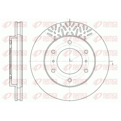 Bilde av REMSA 6639.10 Bremseskiver framaksel 290, 290 26 6 ventilert MITSUBISHI: Pajero 4, 3, Sport 1 SUV