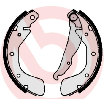 Bilde av BREMBO S 59 511 Bremsesko 200 28 med håndbremsarm OPEL: Corsa C Hatchback, B Astra F Sedan